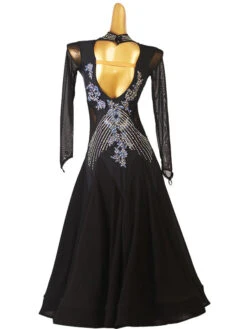 Ballroom Dance Costumes Black Women's Sexy Polyester Floral Print Rhinestones Dress Dancer Dance Dress 11 Ballroom Dance Costumes Black Women's Sexy Polyester Floral Print Rhinestones Dress Dancer Dance Dress -Dresses Store 202204191816466726216