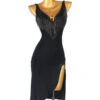 Latin Dance Dresses Black Women's Polyester Dress Sexy Latin Dancer Dancing Wear -Dresses Store 202204191817019993925