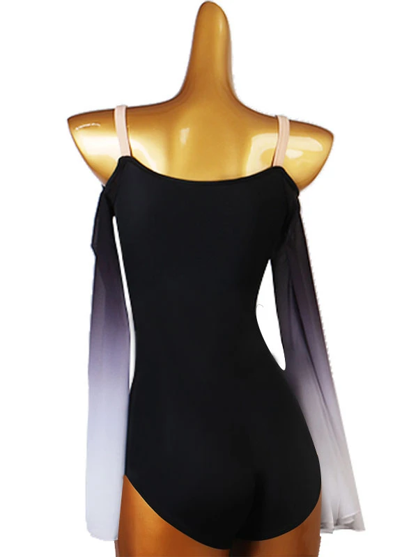 Latin Dance Dresses Black Women's Flowers Bodycon Sexy Polyester Dress Dancing Wear 4 Latin Dance Dresses Black Women's Flowers Bodycon Sexy Polyester Dress Dancing Wear - Image 2