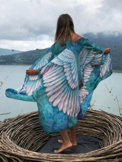 Women Cover Ups Khaki Long Sleeves Summer Beach Swimwear -Dresses Store 202205201652297853471