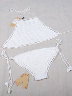 Women Two Piece Swimsuits Light Sky Blue Crochet Halter Backless Summer Sexy Swimwear 17 Women Two Piece Swimsuits Light Sky Blue Crochet Halter Backless Summer Sexy Swimwear -Dresses Store 202207081802575403483