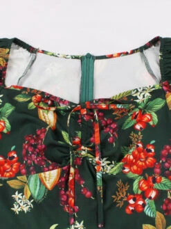 Vintage Dress 1950s Audrey Hepburn Style Light Sky Blue Floral Print Woman's Short Sleeves Rockabilly Dress 13 Vintage Dress 1950s Audrey Hepburn Style Light Sky Blue Floral Print Woman's Short Sleeves Rockabilly Dress -Dresses Store 202207261410371588634