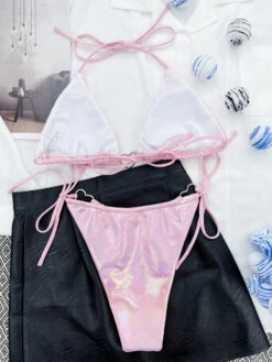 Bikini Swimsuit For Women Pink Summer Beach Swimwear -Dresses Store 202208021411491797698