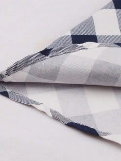 Retro Dress 1950s Audrey Hepburn Style Blue Gray Plaid Woman's Sleeveless Swing Dress -Dresses Store 202210111434309141063