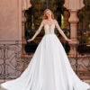 Simple Wedding Dress Lace Jewel Neck Long Sleeves Lace A-Line Bridal Gowns Free Customization 1 Simple Wedding Dress Lace Jewel Neck Long Sleeves Lace A-Line Bridal Gowns Free Customization -Dresses Store 202212291045340341605