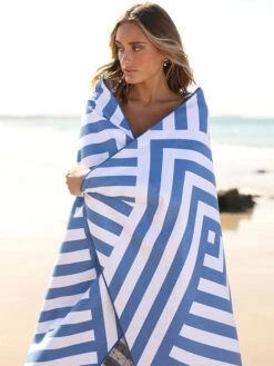 Sand-free Beach Towels Geometric Printed Square Oversized 183cm -Dresses Store 202303091732512092296