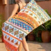 Square Beach Towels Sand-free Boho Rapid-drying 160*80cm -Dresses Store 202303091733369917207