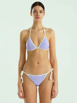 Women Bikini Swimsuit Coffee Brown Lace Up Backless Summer Sexy Swimwear -Dresses Store 202303231552310899836