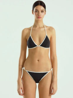 Women Bikini Swimsuit Coffee Brown Lace Up Backless Summer Sexy Swimwear -Dresses Store 202303231552321334007