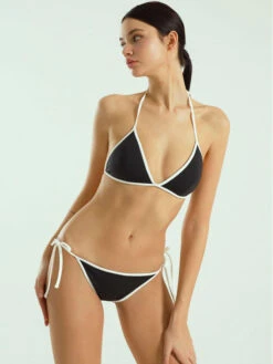 Women Bikini Swimsuit Coffee Brown Lace Up Backless Summer Sexy Swimwear -Dresses Store 202303231552328922017