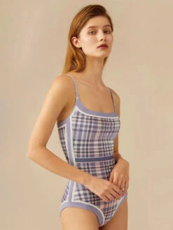 Women One Piece Swimsuits Blue Mixed Floral Print U-Neck Convertible Summer Sexy Swimming Suits -Dresses Store 20230407171303227769