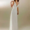 Simple Wedding Dress A-Line V-Neck Sleeveless Lace Bridal Gowns Free Customization 2 Simple Wedding Dress A-Line V-Neck Sleeveless Lace Bridal Gowns Free Customization -Dresses Store 202304141417444774204