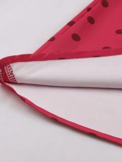 Vintage Dress 1950s Audrey Hepburn Style V-Neck Sleeveless Polka Dot Knee Length Swing Dress -Dresses Store 202304271712533117600