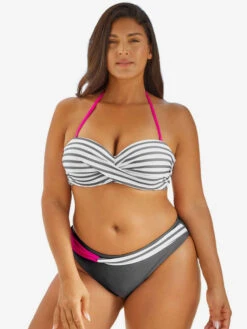 Bikini Swimsuit For Women Blue Pleated Stretch Low Rise Waist Summer Sexy Swimwear -Dresses Store 202305101145182058422