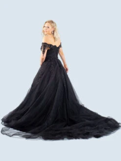 Gothic Black Wedding Dresses A-Line Sleeveless Lace With Train Bridal Gown Free Customization -Dresses Store 2b2bfe75 d91d 4382 b447 f22907014d1a dcc7546a d50f 49cc 8b10 9abadf832e34
