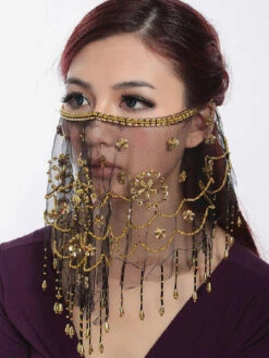 Belly Dance Costume Veils Women's Beautiful Net Bollywood Dance Accessories