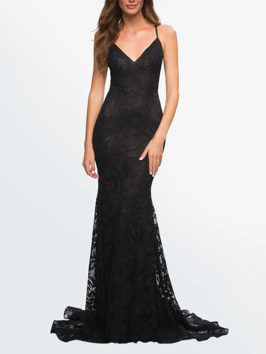 Gothic Wedding Dresses 2023 Mermaid Sleeveless Lace With Train Bridal Dress Free Customization 3 Gothic Wedding Dresses 2023 Mermaid Sleeveless Lace With Train Bridal Dress Free Customization - Image 2