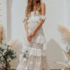 Boho Wedding Dress 2023 Off The Shoulder Floor Length Multilayer Lace Bridal Gowns -Dresses Store 4ab4bd63 2449 4bde 9ead 7288aab0730c