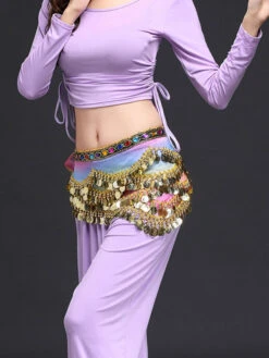 Belly Dance Costume Scarf Belt Blue Voile Bollywood Dancing Accessories -Dresses Store 4b3f7288 545a 4d26 9b40 163d27388266