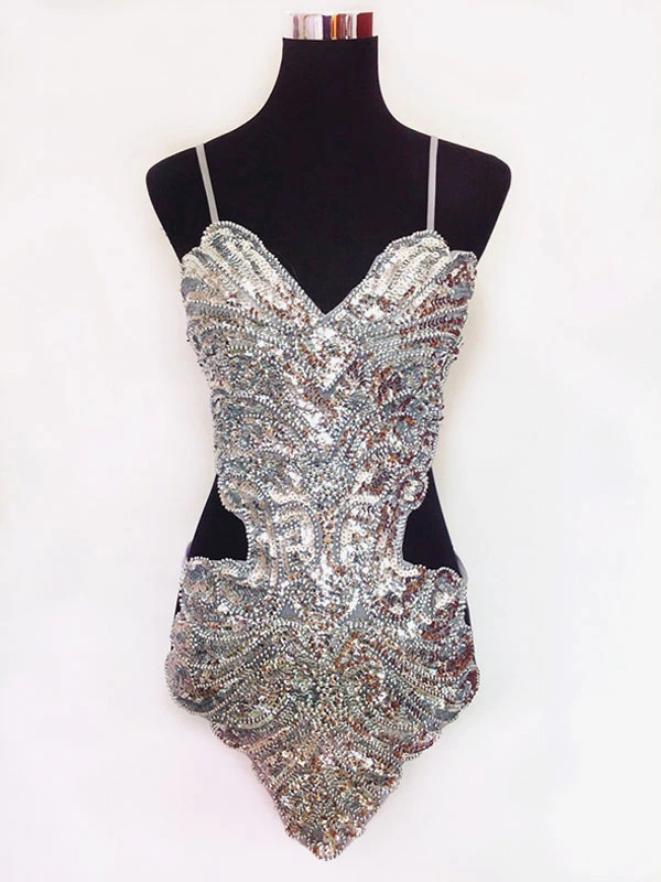 Dance Costumes Latin Dancer Dresses Women Glitter Royal Blue Sequin Latin Dancing Clothing Hallloween 10 Dance Costumes Latin Dancer Dresses Women Glitter Royal Blue Sequin Latin Dancing Clothing Hallloween - Image 8