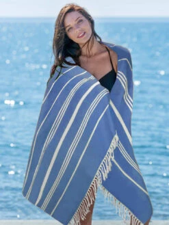 Sand-free Beach Towels Stripe Print Shawl Large Size 180*90cm -Dresses Store 52e318da e5ac 4a92 bdac c8e7ca1eea90