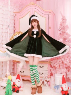 Christmas Costume Santa Claus Red Women Long Sleeve Dress And Hat Halloween -Dresses Store 5a42b760 f9a9 4013 94d9 6cc4d76a9643