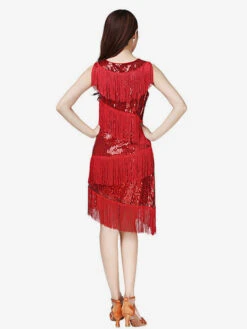 Latin Dance Costumes Fringe Sequin Red Dancing Costume For Women Carnival -Dresses Store 5d880322 81b7 4685 a4d7 450fb9201e39