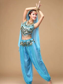 Belly Dance Costume Black Chiffon Women‘s Bollywood Dance Dress In 3 Piece -Dresses Store 69513b77 07cf 4d20 af93 0431923514d7