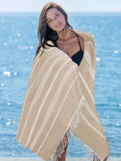 Sand-free Beach Towels Stripe Print Shawl Large Size 180*90cm -Dresses Store 6c8cb423 6225 4403 b9e8 c84a29a68c43