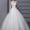 Ivory Princess Ball Gown Wedding Dress Sweetheart Neckline Tulle Beaded Bridal Dress Free Customization -Dresses Store 81a2d1c2 2961 4dec ac77 fb7b64d45564