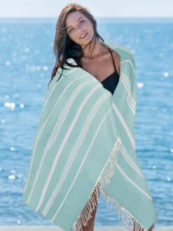 Sand-free Beach Towels Stripe Print Shawl Large Size 180*90cm -Dresses Store 8bfbcbdc c62c 47a3 9a12 09ac4ac90bd7