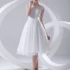 Simple Wedding Dresses Illusion Short Bridal Dress White Chiffon Wedding Gown -Dresses Store 9b077b5b c241 438c 86a6 10d9132df7f2