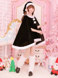 Christmas Costume Santa Claus Red Women Long Sleeve Dress And Hat Halloween -Dresses Store 9f8bf8ab f889 46c5 873c baf99beb74fc