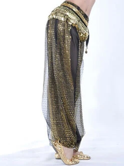 Belly Dance Costume Pants Wide Leg Rayon Chic Bollywood Dance Pants -Dresses Store Black Bloomer Pattern Viscose Womens Belly Dance Pants 158686 3