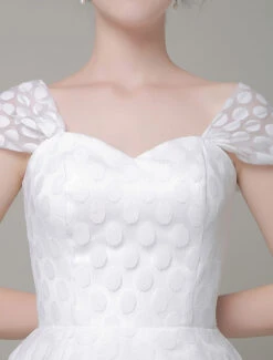 Short Wedding Dress Tulle Sweetheart A-Line Knee-Length Bridal Dress Free Customization -Dresses Store Sweetheart Wedding Dress Tulle A Line Knee Length Bridal Dress 603997 3069743