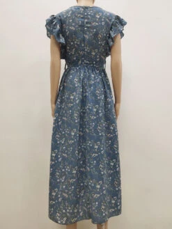 Printed Layered Casual V-Neck Midi Dress -Dresses Store ab5d5e0d f9bb 4e34 8365 da32d79dca61