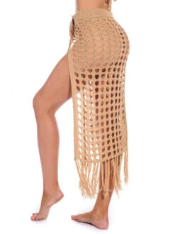 Cover Ups For Women Khaki Cut Out Stretch Cotton Sexy Summer Beach Swimwear -Dresses Store b0a4fc82 657f 48a7 8842 a9f4cb0ae302