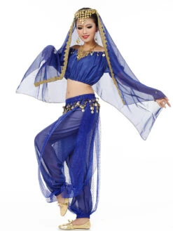 Belly Dance Costume Charming Chiffon Bollywood Dance Dress For Women With Veil -Dresses Store b3113223 f982 436f 8e0b 90fc879e19a7