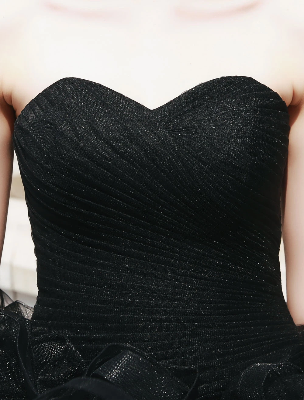 Black Pageant Party Dress Women Strapless Tulle Luxury Princess Gowns 9 Black Pageant Party Dress Women Strapless Tulle Luxury Princess Gowns - Image 7