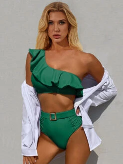 Ruffles One Shoulder Two Piece Swimsuits -Dresses Store ecf3517c 14e1 4d76 820a ce07c8b3b859