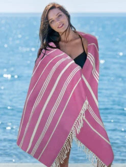 Sand-free Beach Towels Stripe Print Shawl Large Size 180*90cm -Dresses Store f1b694cd 5be3 40ef b2cf dad9f5a9251c
