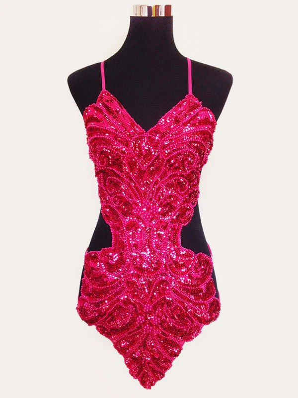 Dance Costumes Latin Dancer Dresses Women Glitter Royal Blue Sequin Latin Dancing Clothing Hallloween 9 Dance Costumes Latin Dancer Dresses Women Glitter Royal Blue Sequin Latin Dancing Clothing Hallloween - Image 7