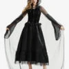 Halloween Witch Costumes For Women Black Long Tulle Dress Cloak Polyester Holidays Costumes Full Set -Dresses Store f32c67a4 5d86 4f51 9436 46423ccf0e33